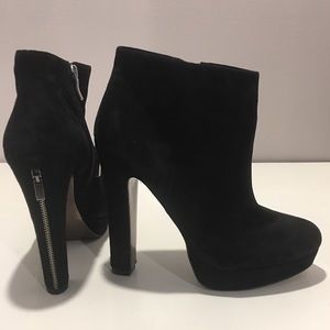 BCBGeneration Black Suede Booties